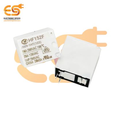 HF152F/009-1HT(103) 9V 20A Through Hole 4-Pin SPST Big Sugarcube Relay